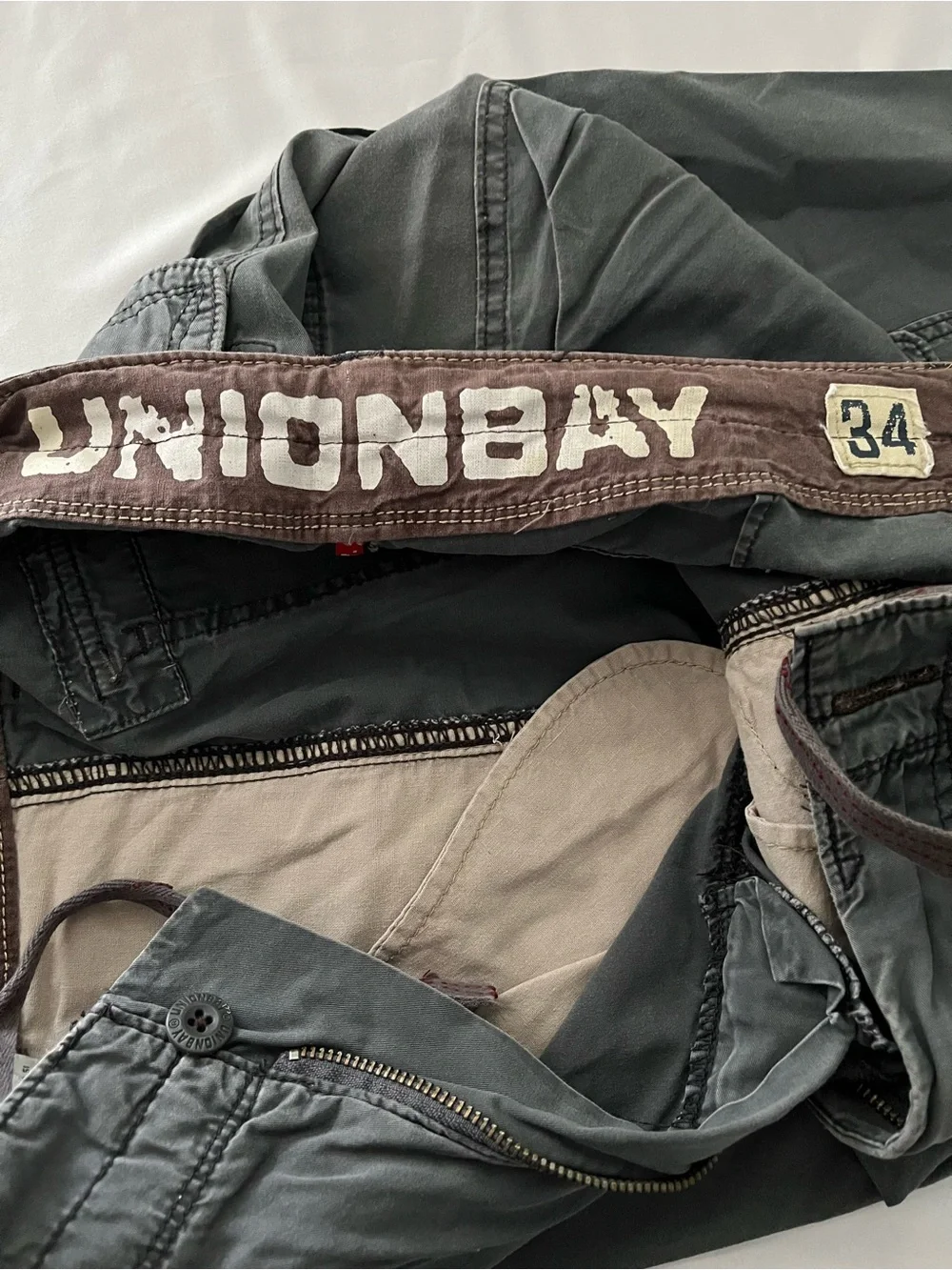 UNIONBAY Men's Cargo Shorts — Charcoal Black